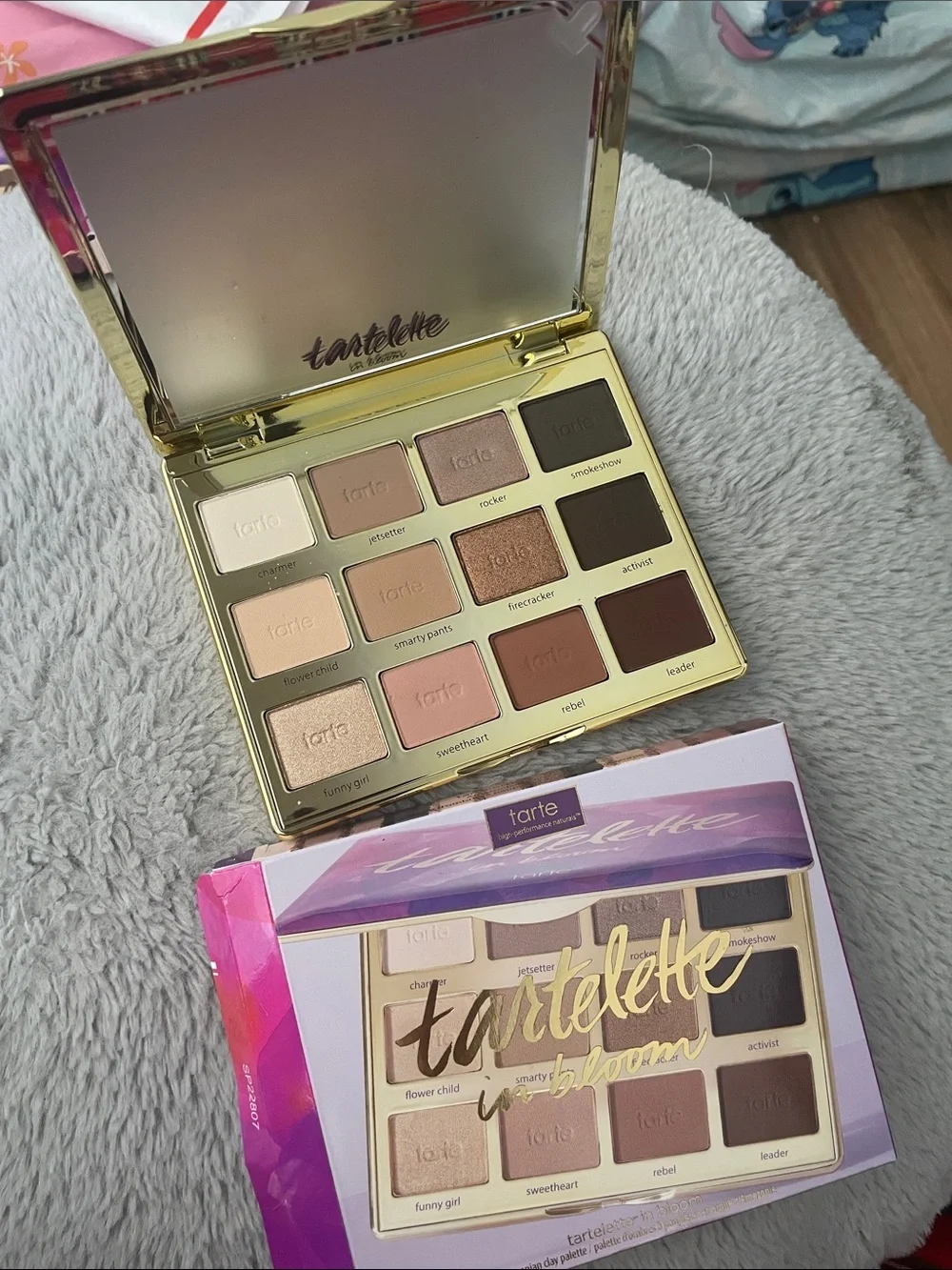 tarte Tartelette In Bloom Palette - Pink, Purple & Gold Floral Tin